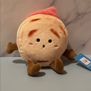 TONGFENG Chinese Burger Cute Meat Sandwich Plush Toy Surprised Face Plush NWT